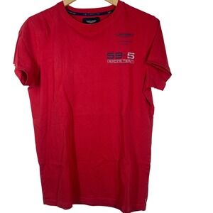 Hackett Aston Martin Racing Kids Red Graphic T-Shirt Size 15/16 59-S Racing Team